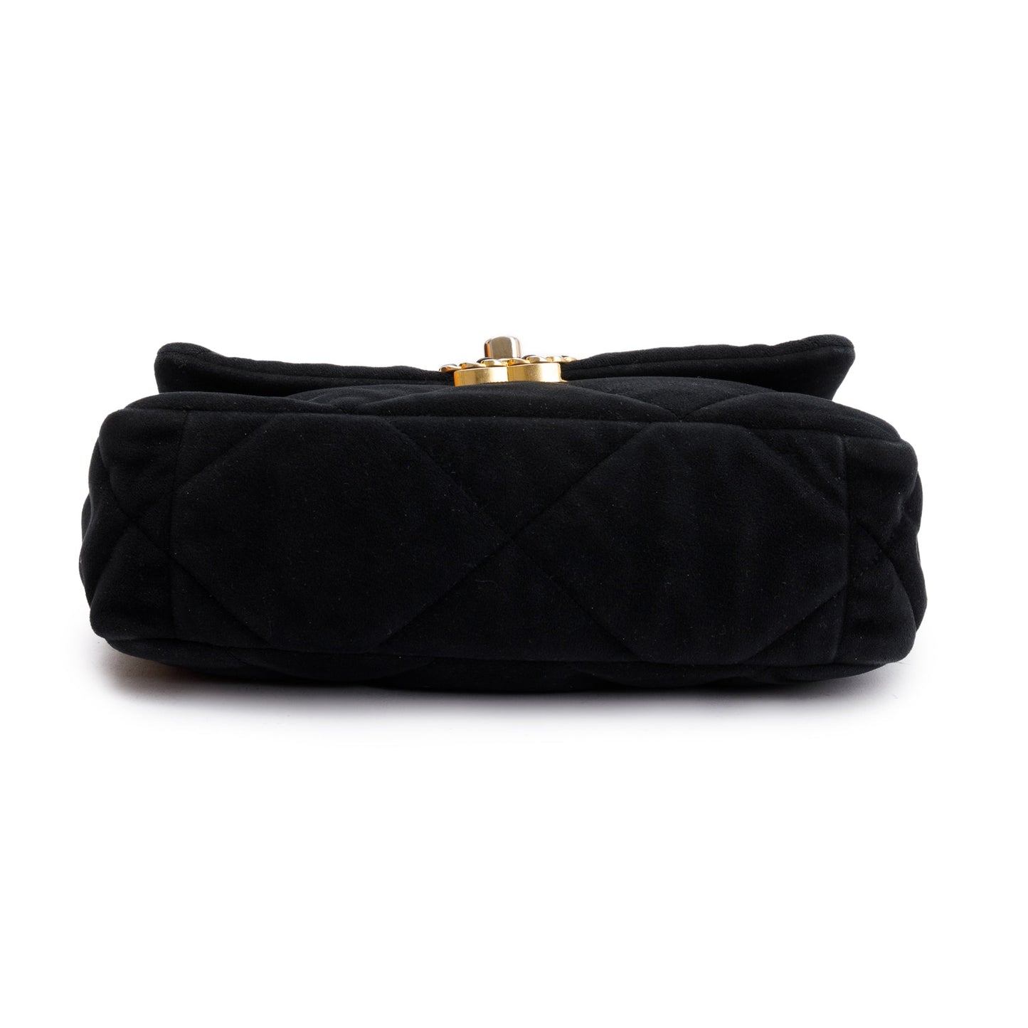 Chanel 2020 Black Velvet Medium 19 Flap Bag