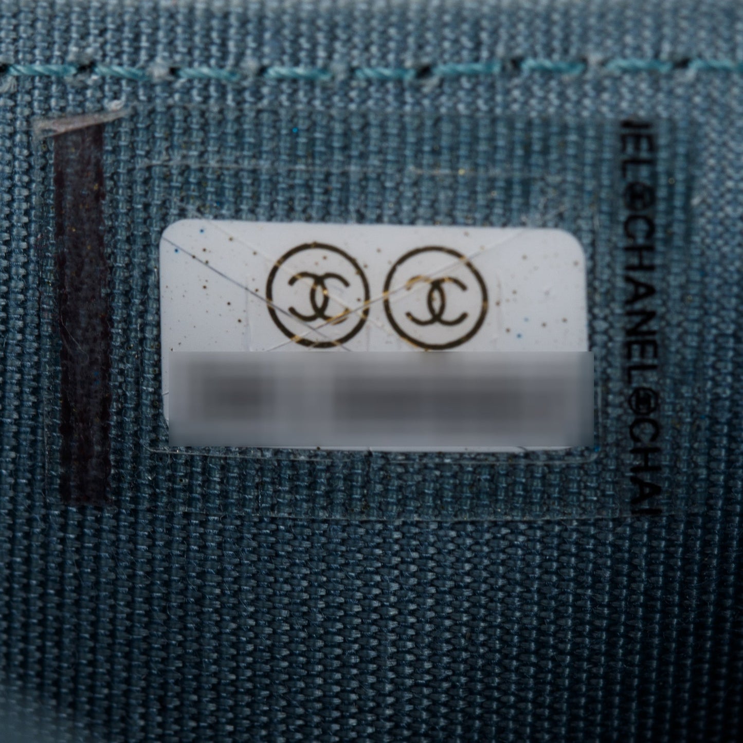 Chanel 2020 Blue Metallic Lambskin Boy Flap Card Holder