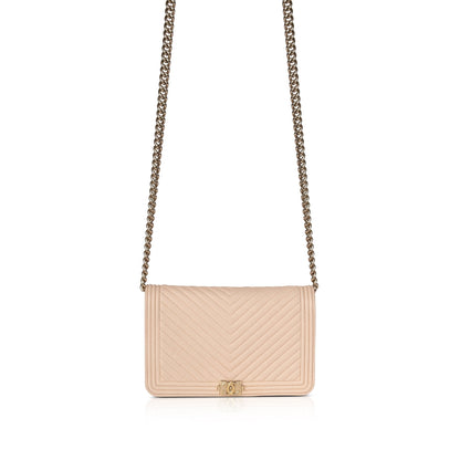 Chanel 2020 Chevron Boy Wallet on Chain