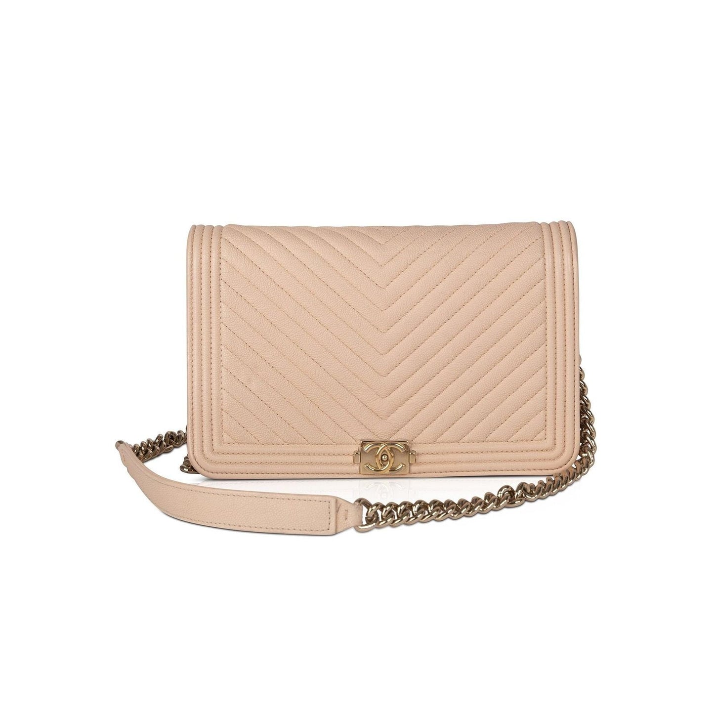 Chanel 2020 Chevron Boy Wallet on Chain