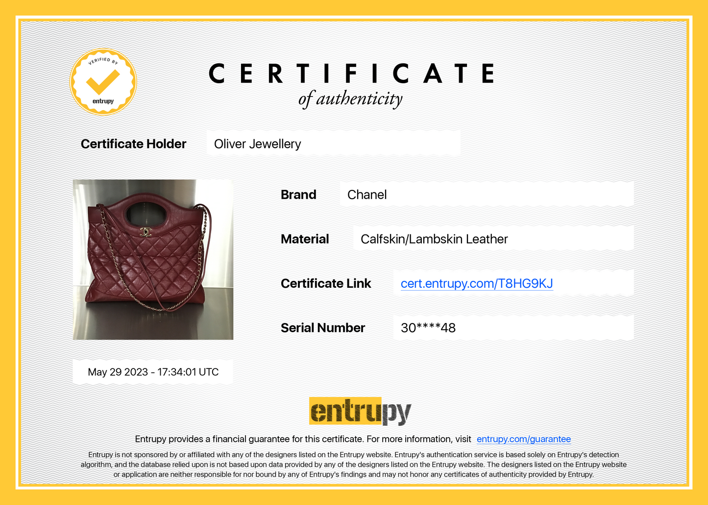 Chanel 2020 Large Quilted 31 Shopping Tote