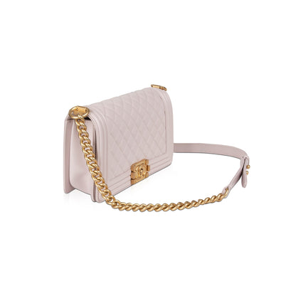 Chanel 2020 Medium Boy Bag with Signature Strap
