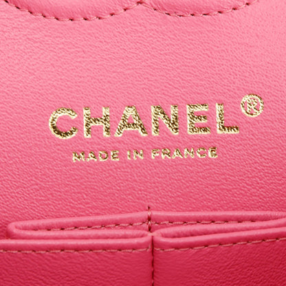 Chanel 2020 Pink Caviar Small Classic Double Flap Bag
