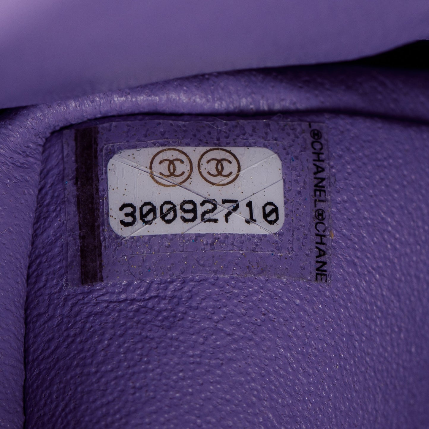 Chanel 2020 Purple Caviar Classic Medium Double Flap Bag