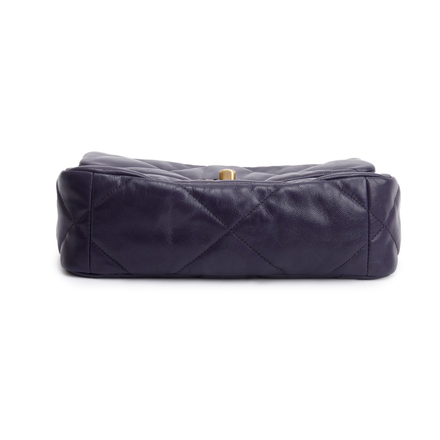 Chanel 2020 Purple Lambskin Leather Medium 19 Flap Bag