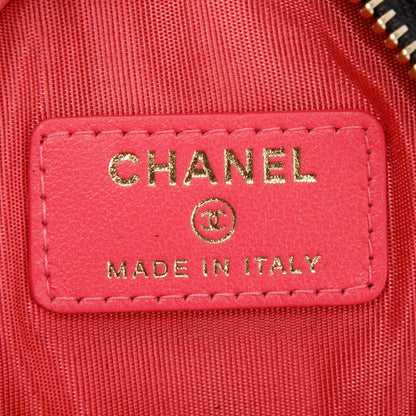 Chanel 2020 Quilted Caviar Leather CC Diamond Belt Bag