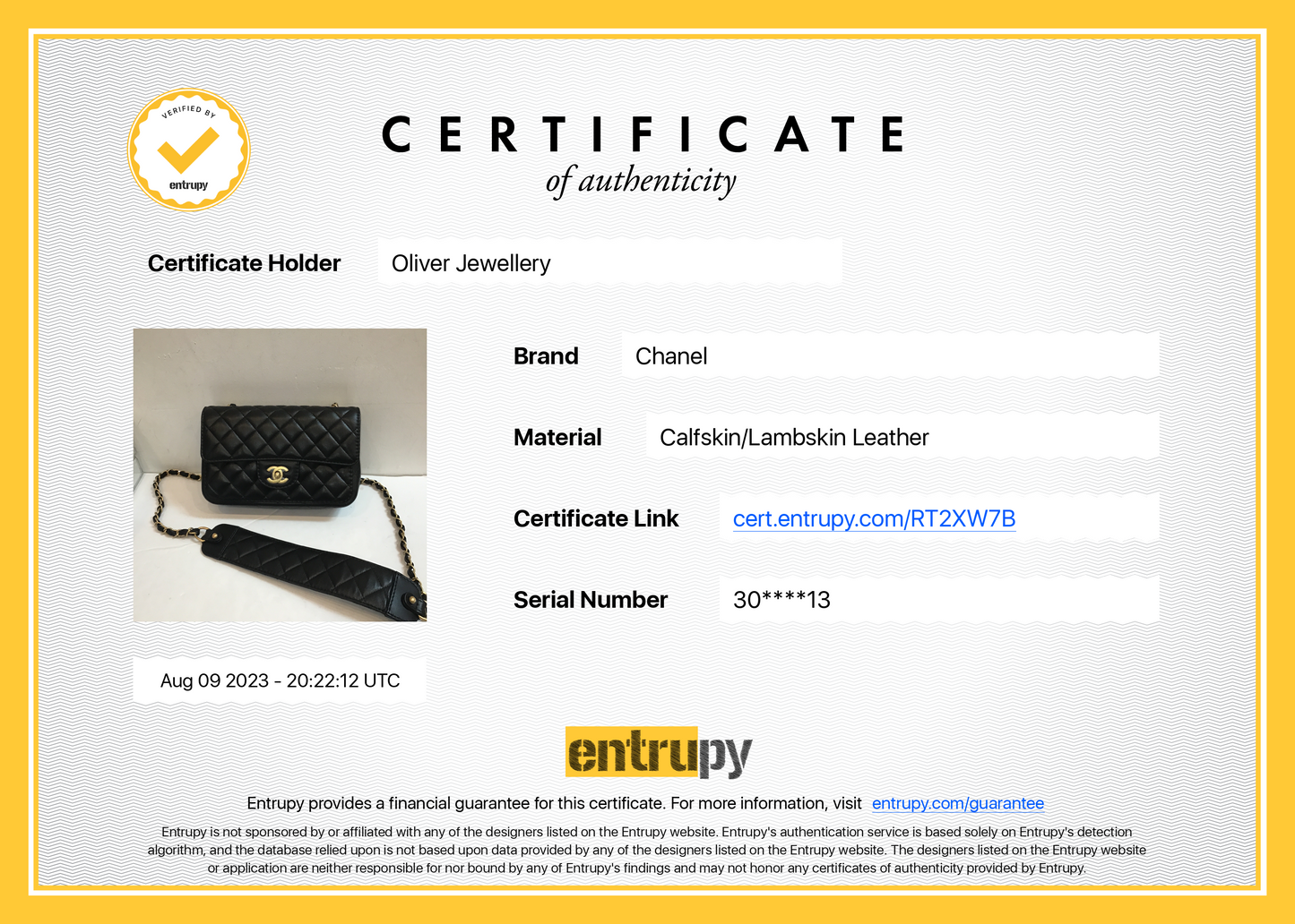 Chanel 2020 Small Black Lambskin Strap Into Flap Bag