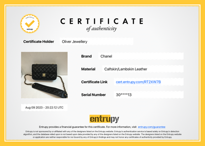 Chanel 2020 Small Black Lambskin Strap Into Flap Bag