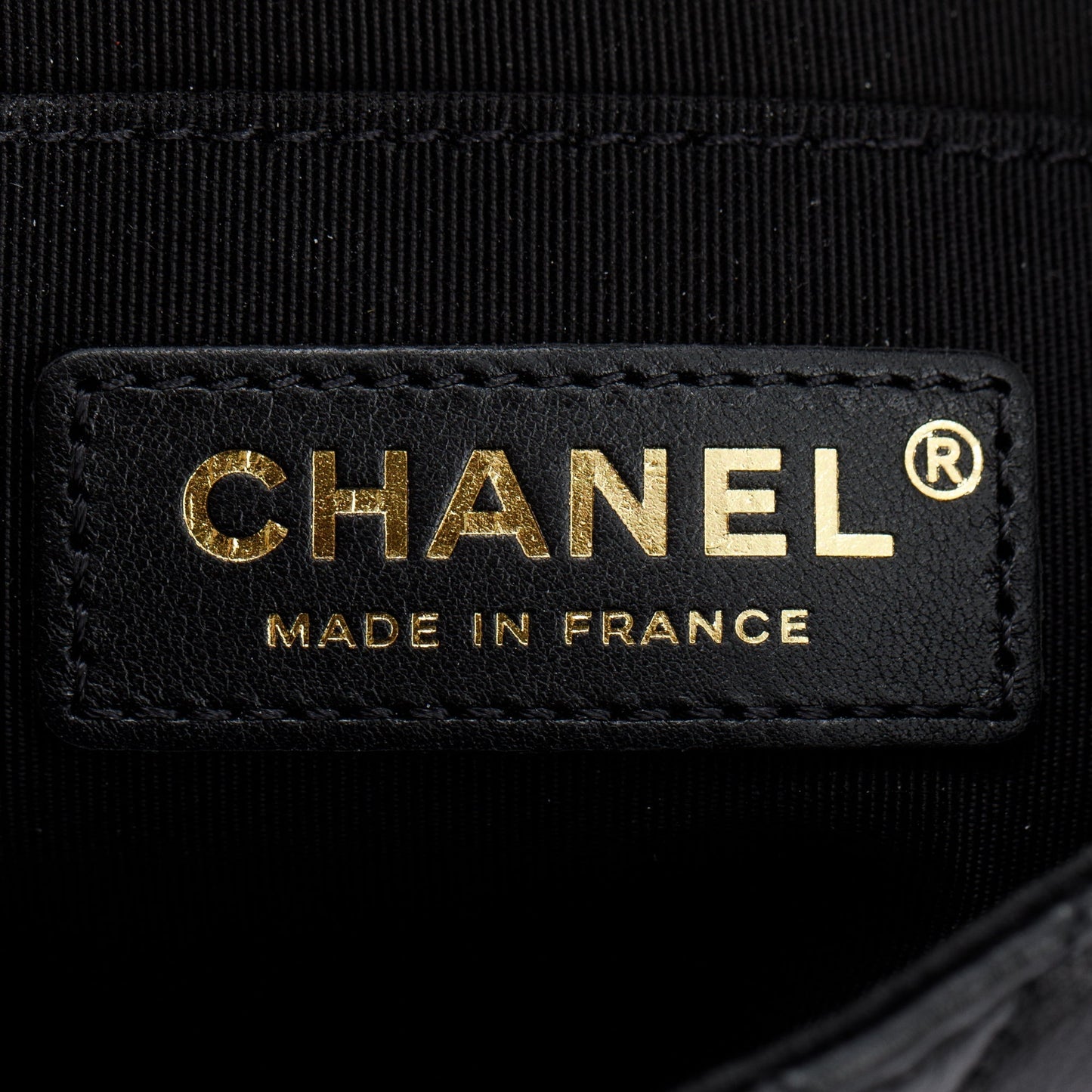 Chanel 2020 Small Black Lambskin Strap Into Flap Bag