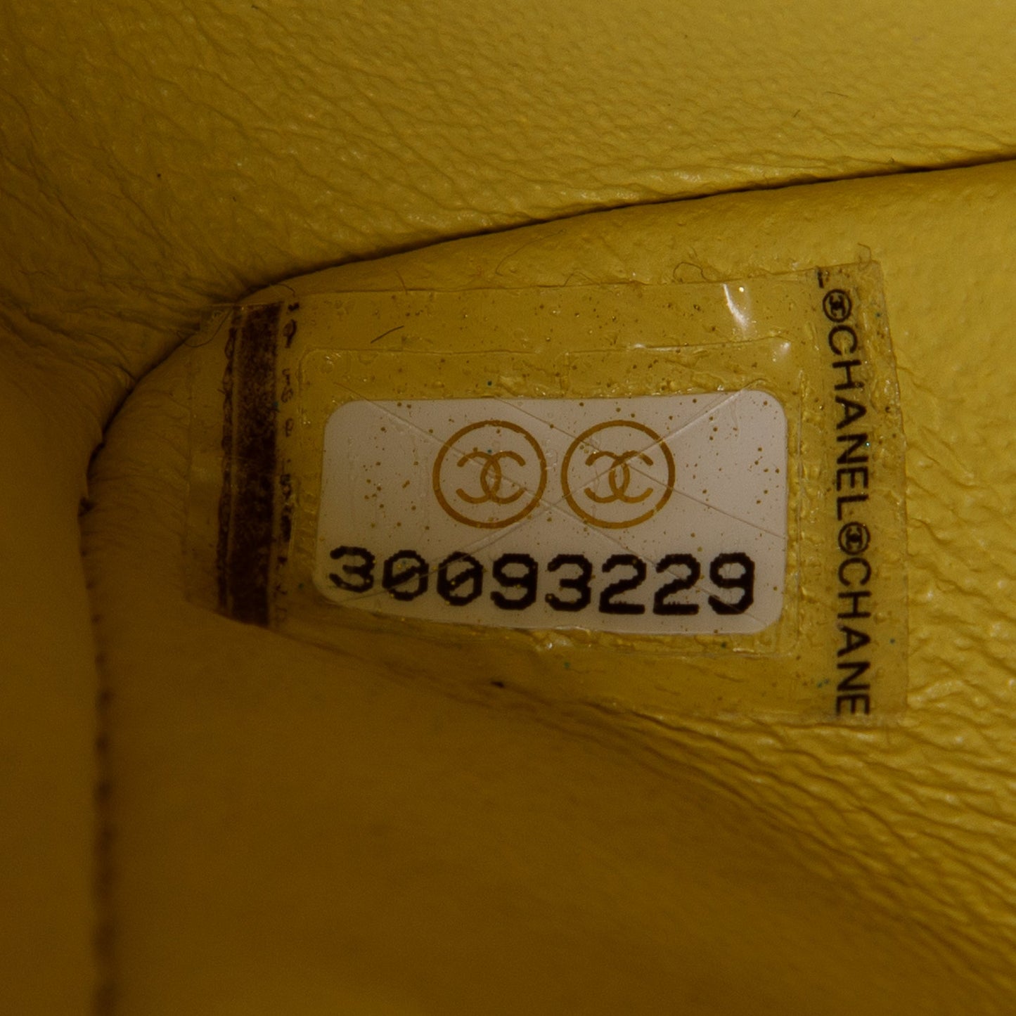 Chanel 2020 Yellow Caviar Classic Medium Double Flap Bag