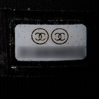 Chanel 2021 Black Caviar Leather Classic Flap Card Holder