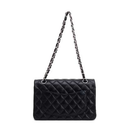 Chanel 2021 Black Lambskin Classic Small Double Flap Bag