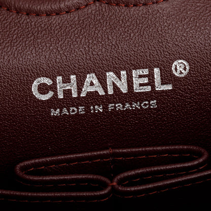 Chanel 2021 Black Lambskin Classic Small Double Flap Bag