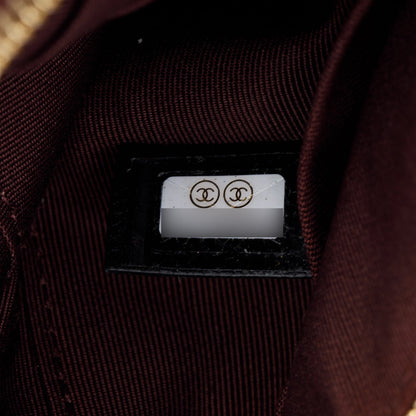 Chanel 2021 Black Quilted Caviar Leather Classic Zipped Pouch