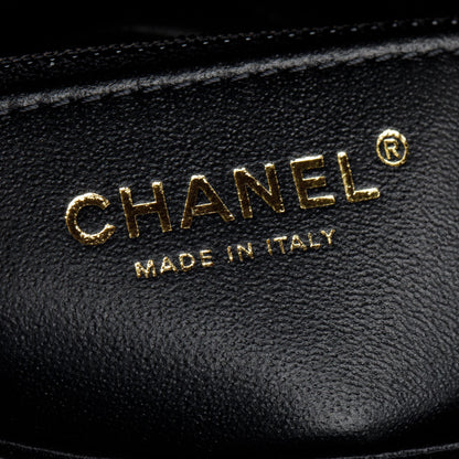 Chanel 2021 Black Quilted Lambskin Trendy CC Small Top Handle Flap Bag