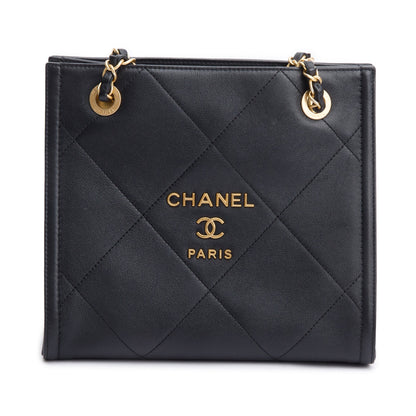 Chanel 2021 Black Quilted Matelasse Mini Shopper Tote