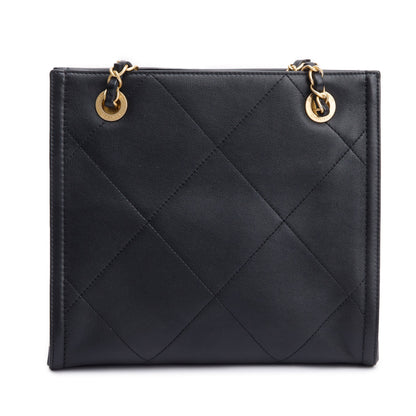 Chanel 2021 Black Quilted Matelasse Mini Shopper Tote