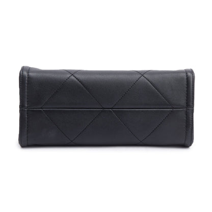 Chanel 2021 Black Quilted Matelasse Mini Shopper Tote