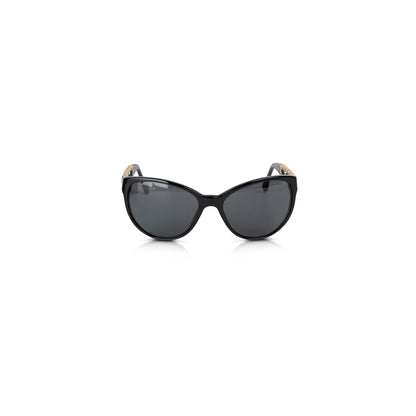 Chanel 2021 Chain-Link & Leather Sunglasses