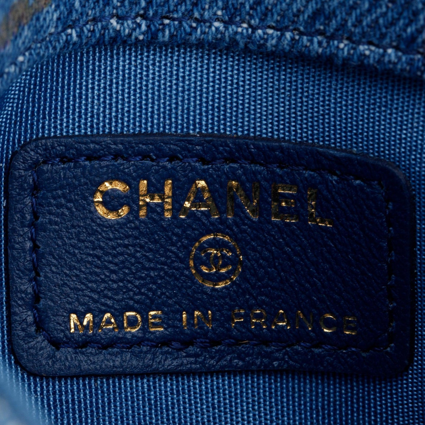 Chanel 2021 Denim Mood Clutch with Chain