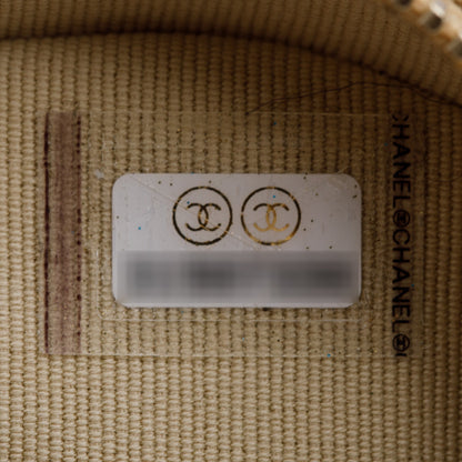 Chanel 2021 Gold Lambskin Leather Mini CC In Love Heart Bag