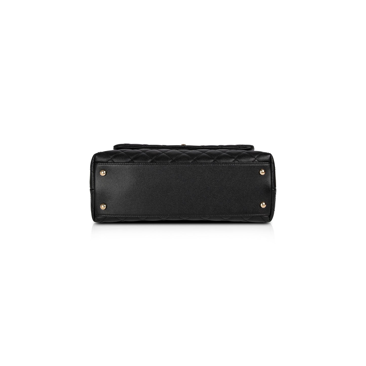 Chanel 2021 Medium Lizard-Trimmed Coco Handle Bag
