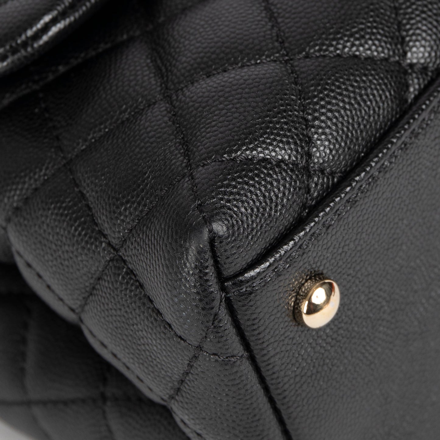 Chanel 2021 Medium Lizard-Trimmed Coco Handle Bag