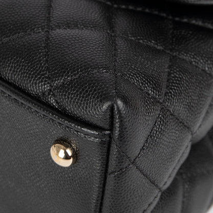 Chanel 2021 Medium Lizard-Trimmed Coco Handle Bag