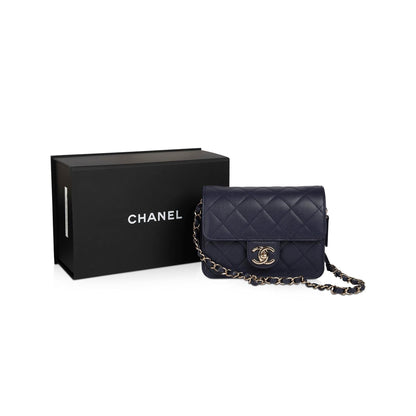 Chanel 2021 Navy Like A Wallet Flap Bag
