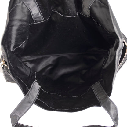 Chanel 2021 Nylon Grosgrain Lifestyle Pouch with Foldable Tote Bag