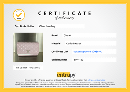 Chanel 2021 Pink Caviar Leather Coco Candy Wallet on Chain