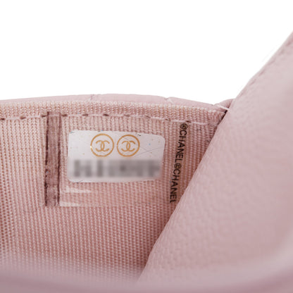 Chanel 2021 Pink Caviar Leather Coco Candy Wallet on Chain