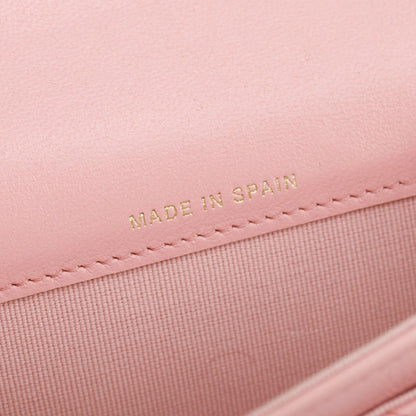 Chanel 2021 Pink Quilted Leather 19 Flap Wallet
