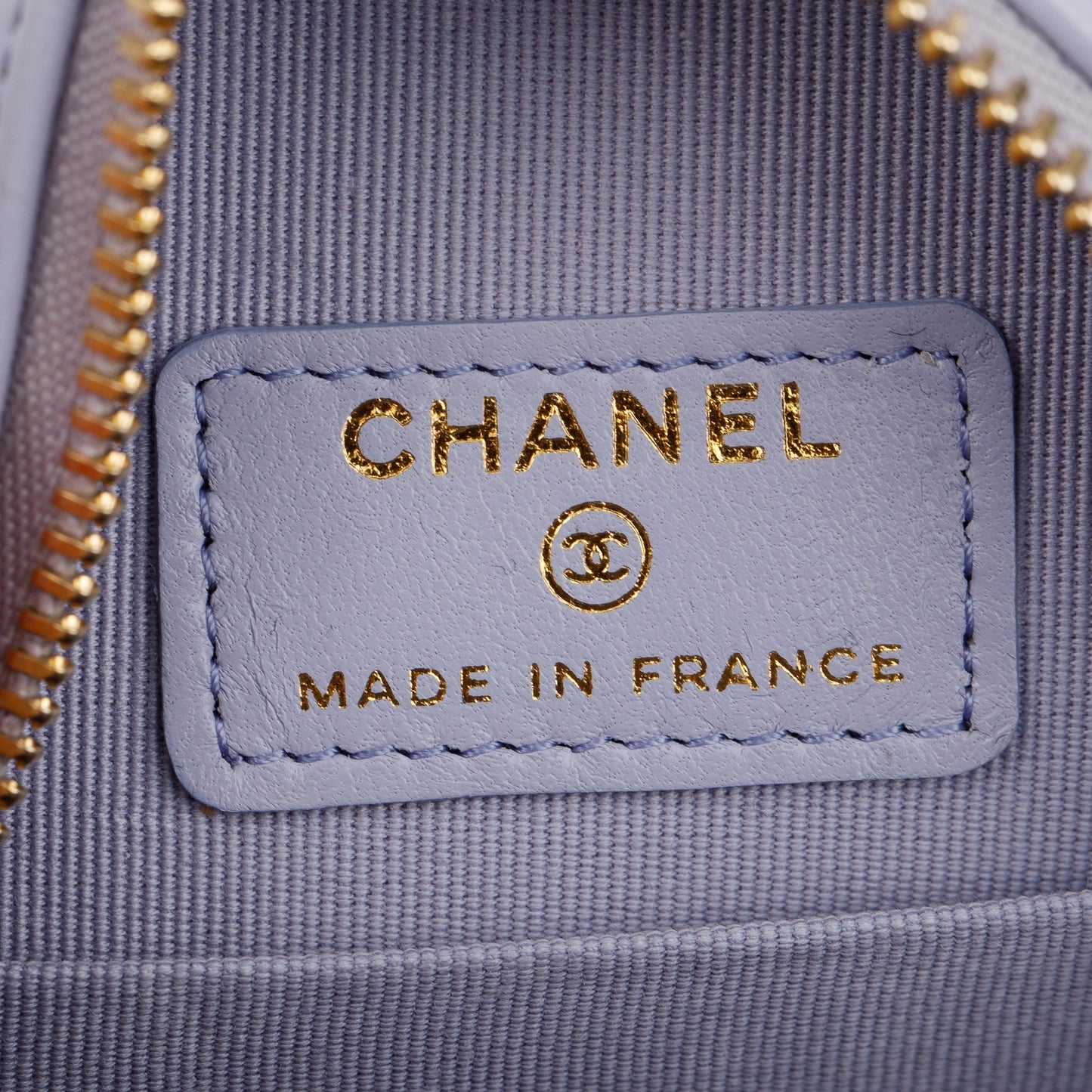 Chanel 2021 Purple Lambskin Bow Strap Round Chain Clutch