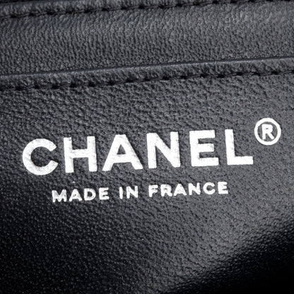 Chanel 2021 So Black Quilted Lambskin Leather Classic Square Mini Flap Bag