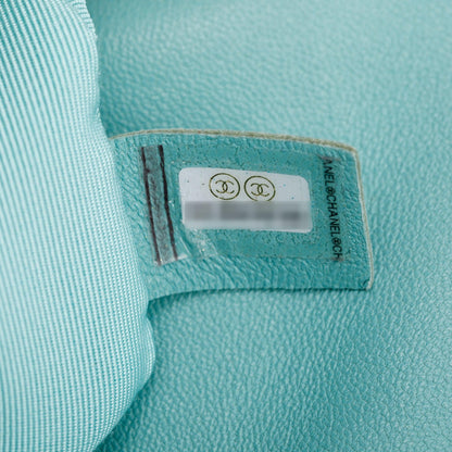 Chanel 2021 Tiffany Blue Lambskin Leather Large 19 Flap Bag