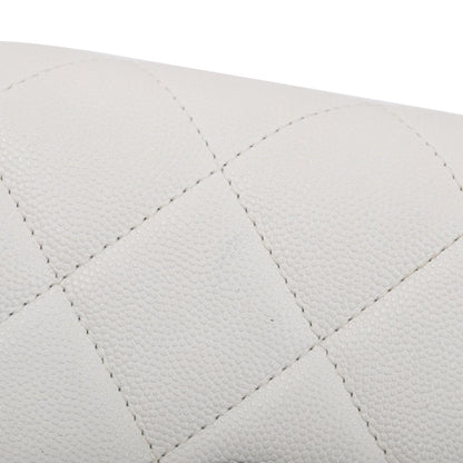 Chanel 2021 White Caviar Leather Small My Everything Flap Bag