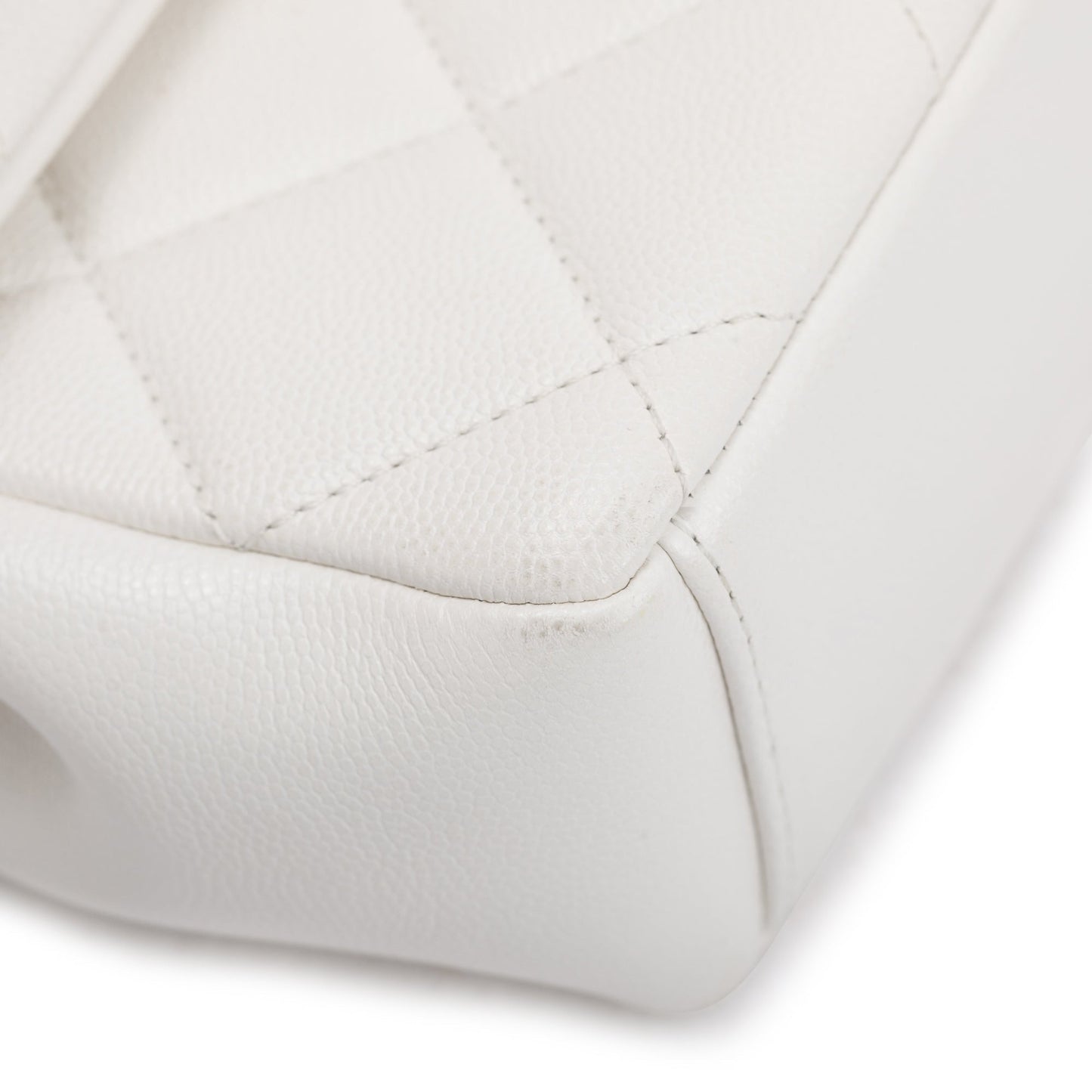 Chanel 2021 White Caviar Leather Small My Everything Flap Bag