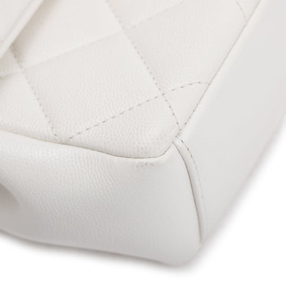 Chanel 2021 White Caviar Leather Small My Everything Flap Bag