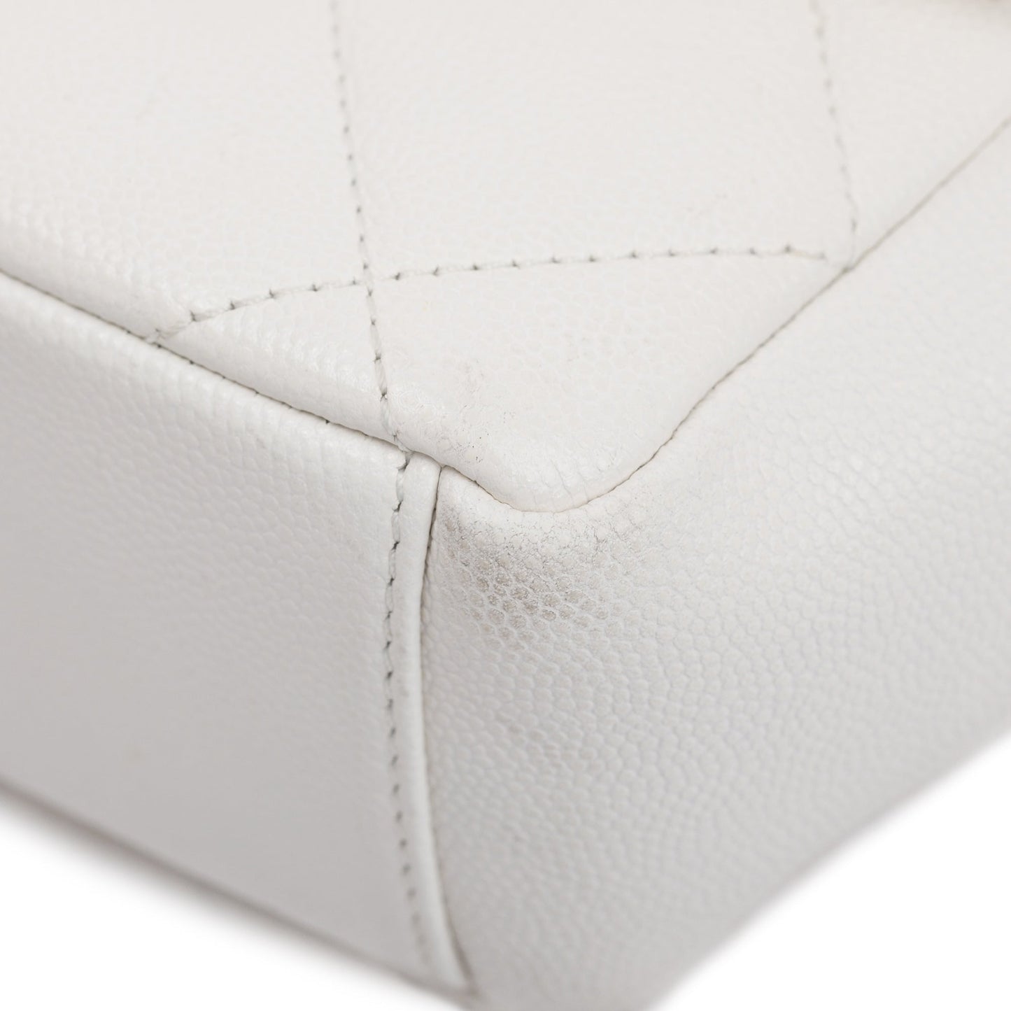 Chanel 2021 White Caviar Leather Small My Everything Flap Bag