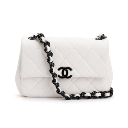Chanel 2021 White Caviar Leather Small My Everything Flap Bag