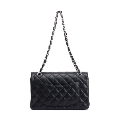 Chanel 2022 Black Caviar Classic Small Double Flap Bag