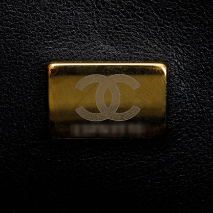 Chanel 2022 Black Caviar Leather Small Boy Bag