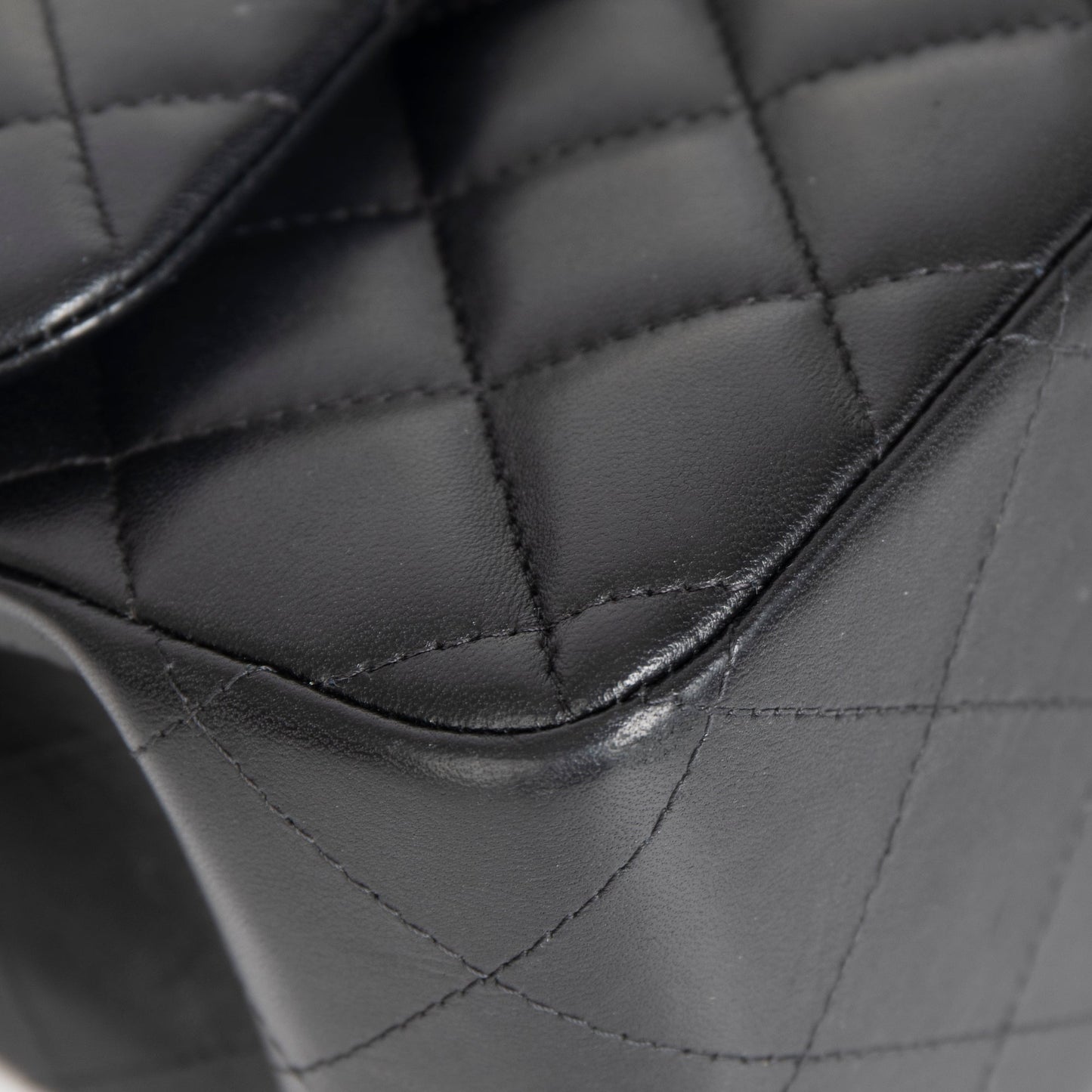 Chanel 2022 Black Lambskin Classic Jumbo Double Flap Bag