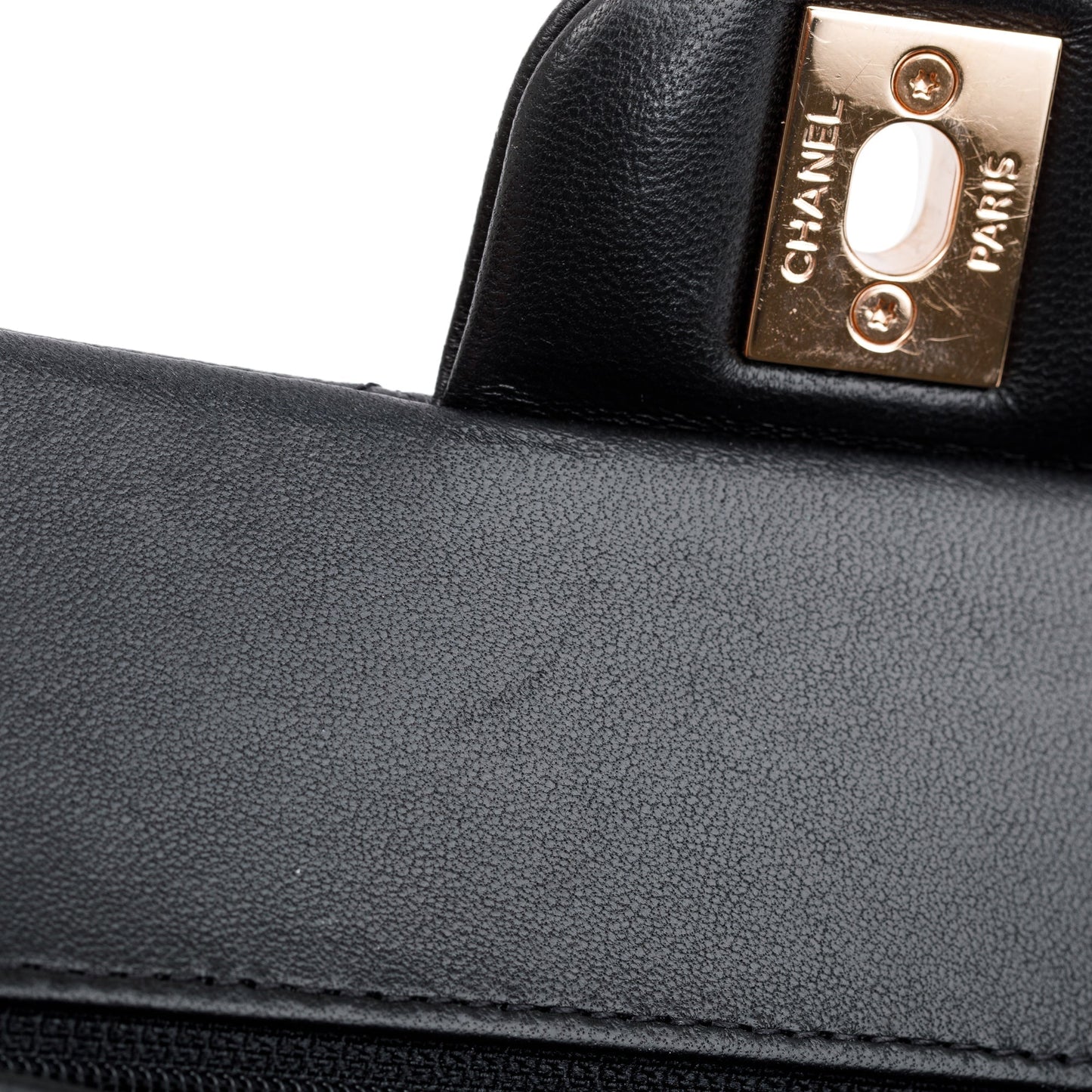 Chanel 2022 Black Lambskin Classic Small Double Flap Bag