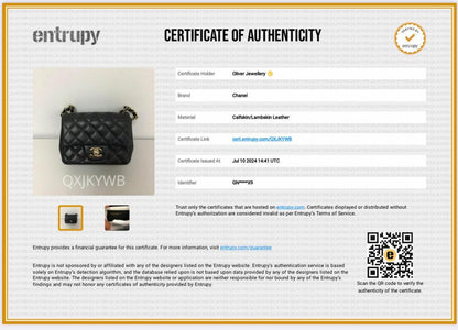 Chanel 2022 Black Quilted Calfskin Leather Classic Square Mini Flap Bag