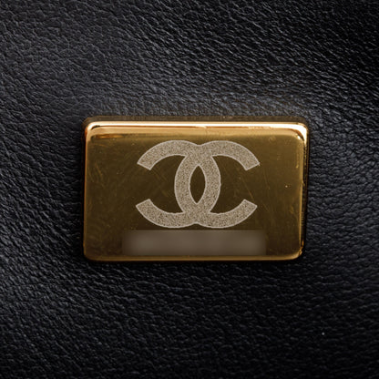 Chanel 2022 Black Quilted Calfskin Leather Classic Square Mini Flap Bag