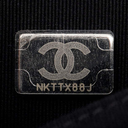 Chanel 2022 Black Quilted Caviar Large Boy Bag