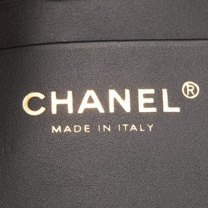 Chanel 2022 Black Quilted Caviar Leather Handy Box Vanity Case