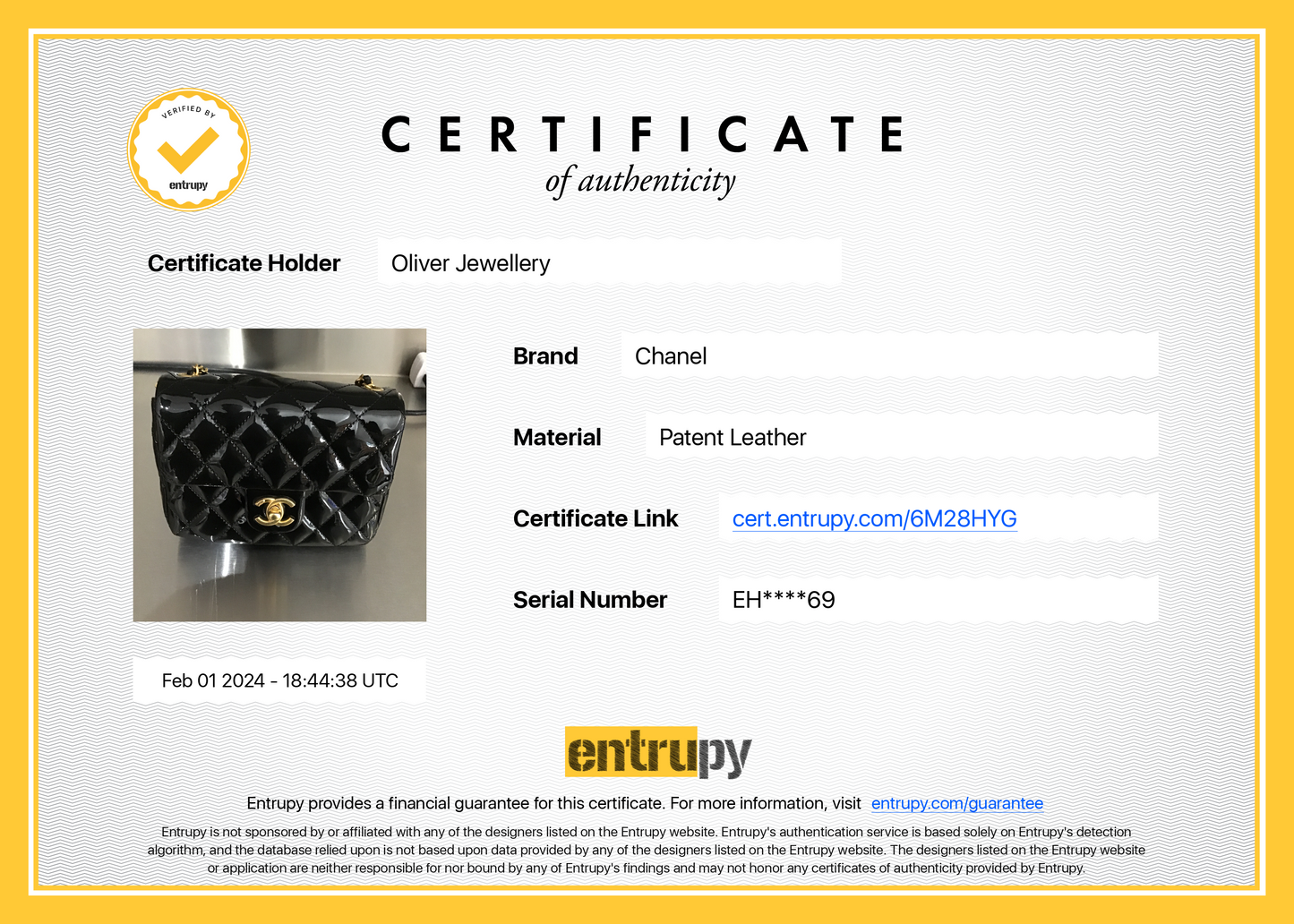 Chanel 2022 Black Quilted Patent Leather Coco De Toi Heart Square Mini Flap Bag